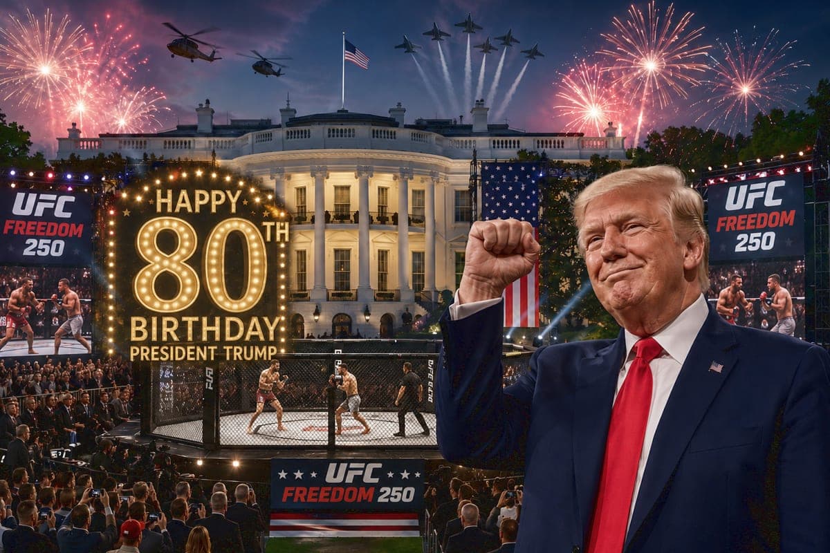 D. Trumpas 80-metį pavertė politiniu spektakliu: UFC narvas ir Baltųjų rūmų šou