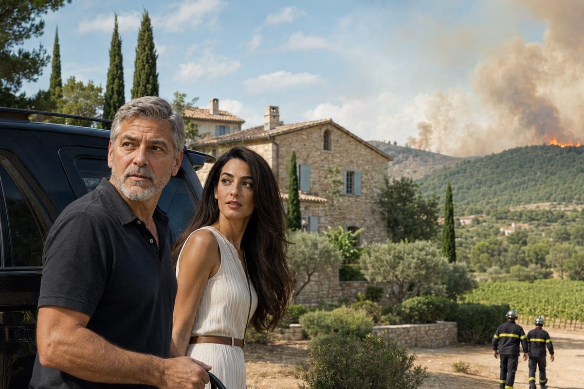 George’as ir Amal Clooney paliko namus dėl gaisro, nors oficialaus nurodymo evakuotis negavo
