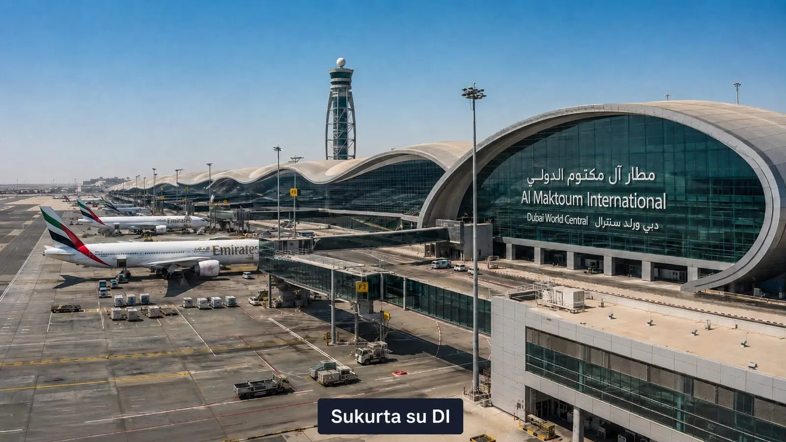 Dubajus vėl stebina pasaulį: už 35 mlrd. dolerių kyla oro uostas, kokio dar nebuvo