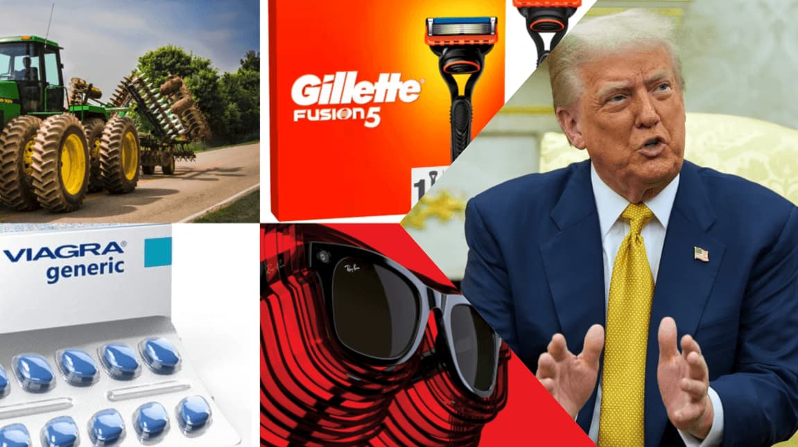 Traktoriai, viagra, botoksas: Trumpo tarifai smogs ir „amerikietiškoms“ prekėms iš Europos
