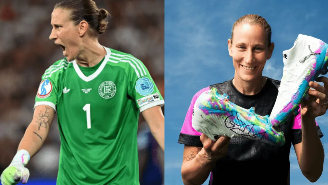Du kartus vėžį išgyvenusi sportininkė atvedė Vokietiją į „Euro 2025“ pusfinalį
