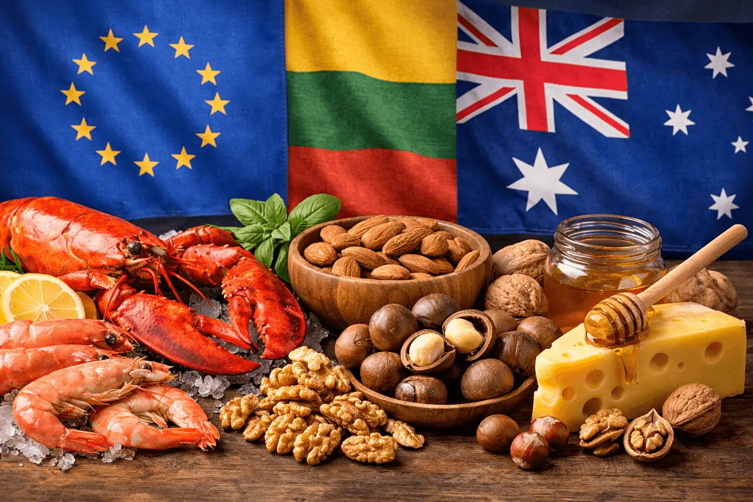 Jūros gėrybės ir riešutai gali atpigti: ką keičia ES ir Australijos susitarimas