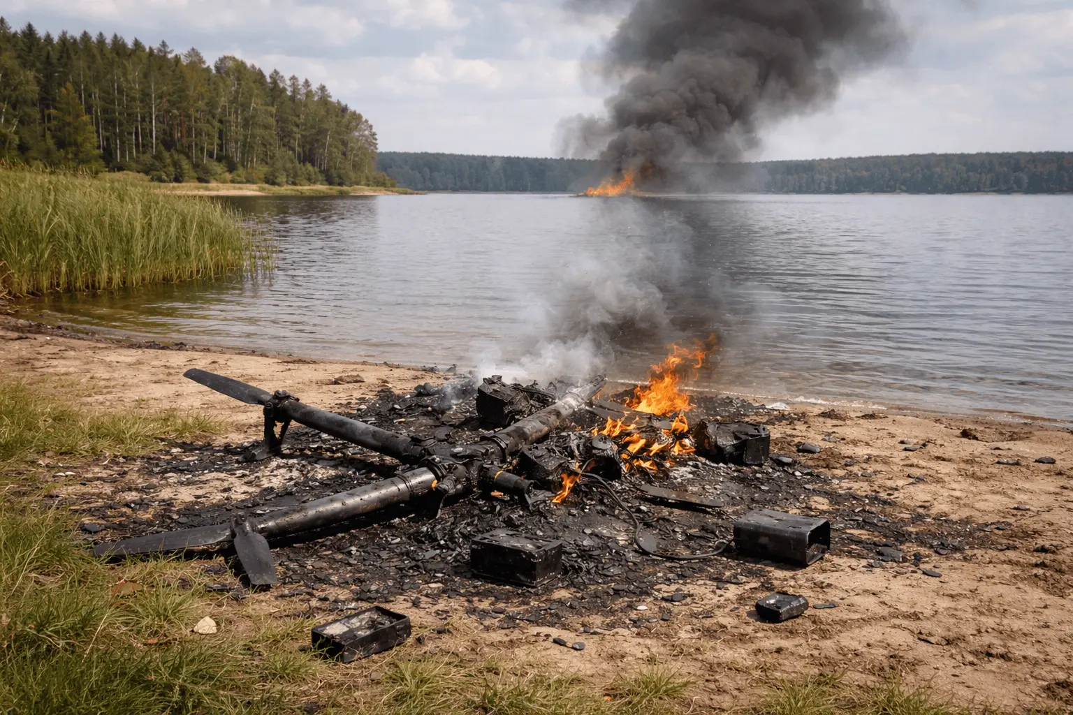 Varėnoje galimai nukritęs dronas sukėlė politikus ant kojų
