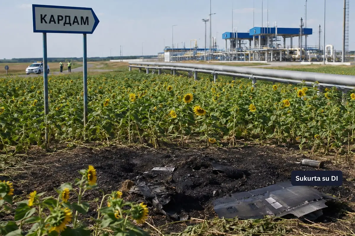 Dronas sprogo prie strateginio Bulgarijos dujotiekio: Kyjivas neigia jį tyčia nukreipęs į šalį