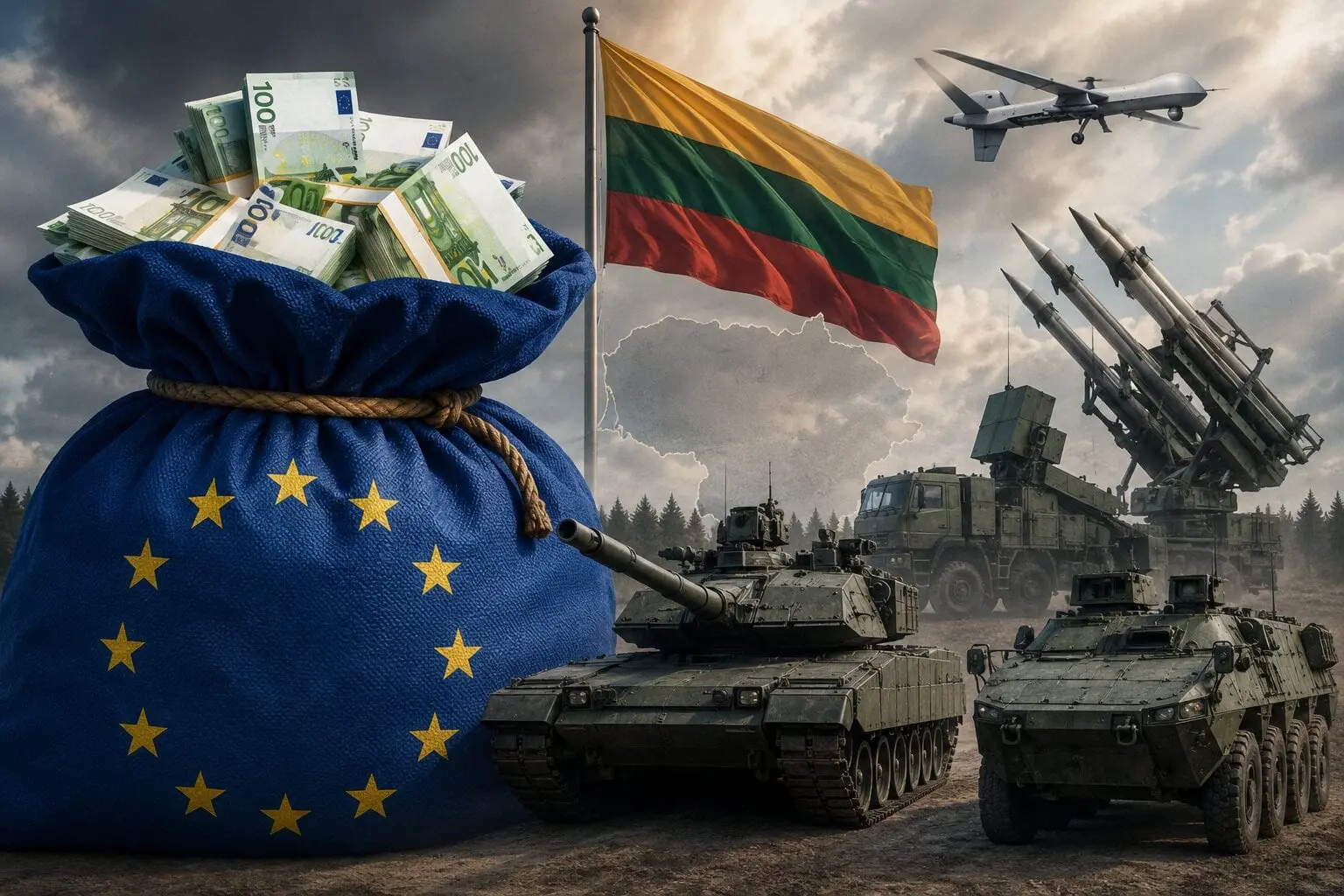 ES atveria „pinigų maišą“ Lietuvai: milijardai keliaus tankams, šarvuočiams ir oro gynybai
