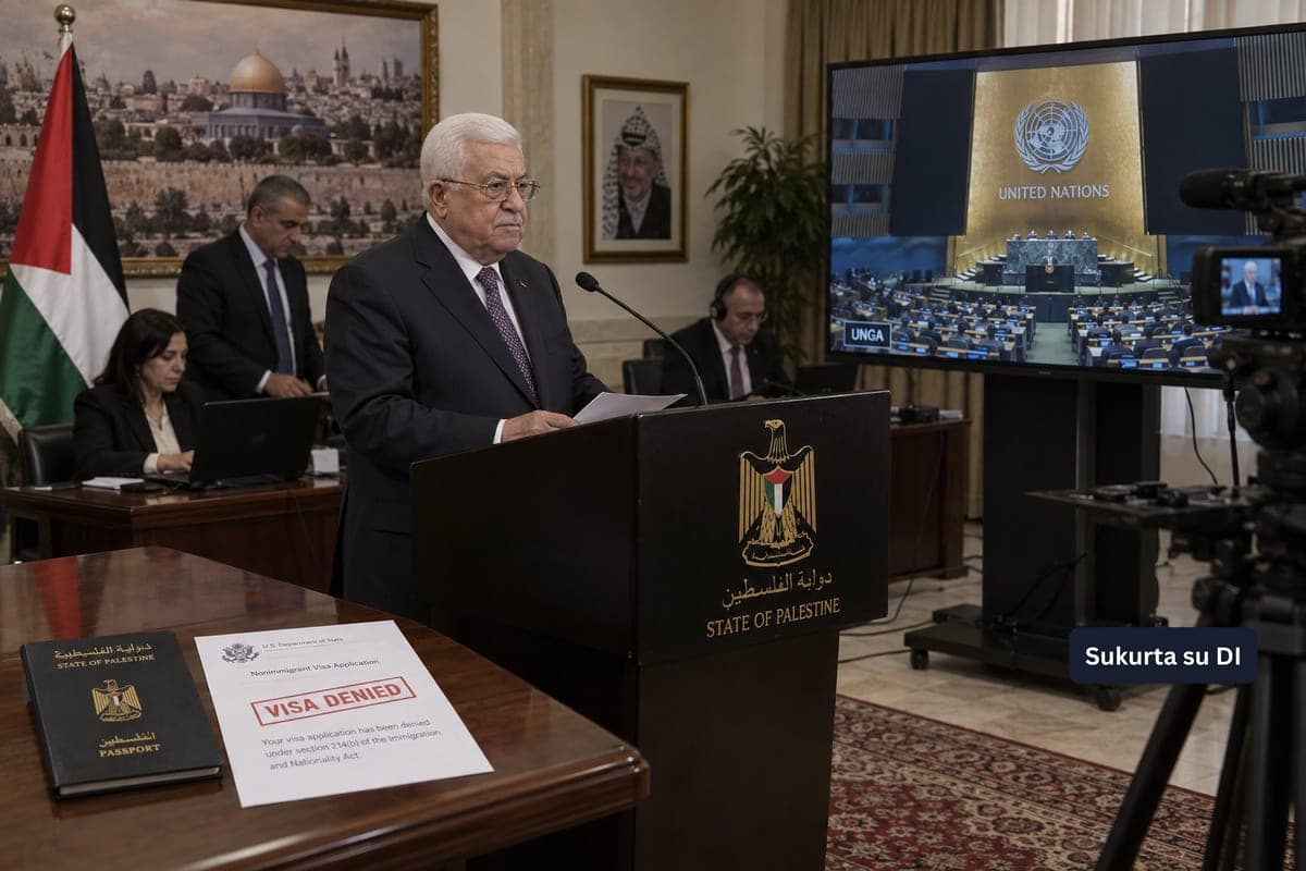 JAV antrus metus neišduoda vizos Mahmoudui Abbasui: Palestinos lyderis vėl negalės atvykti į JT