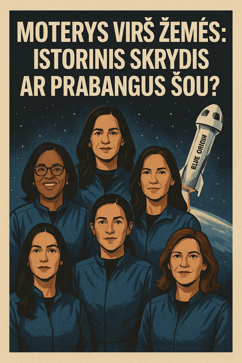 Kosminė moterų misija - ne tik raketa, bet ir žinutė: ką reiškė „Blue Origin“ skrydis?
