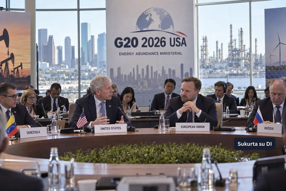 G20 energetikos susitikime ES atsidūrė tarp D. Trumpo naftos politikos, Rusijos ir Venesuelos