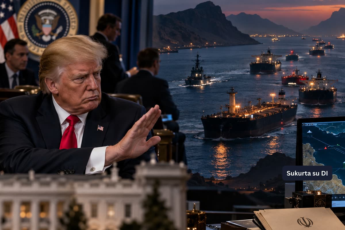 D. Trumpas atmetė Irano pasiūlymą atverti Hormūzo sąsiaurį: Teheranas reikalauja panaikinti blokadą ir naftos sankcijas
