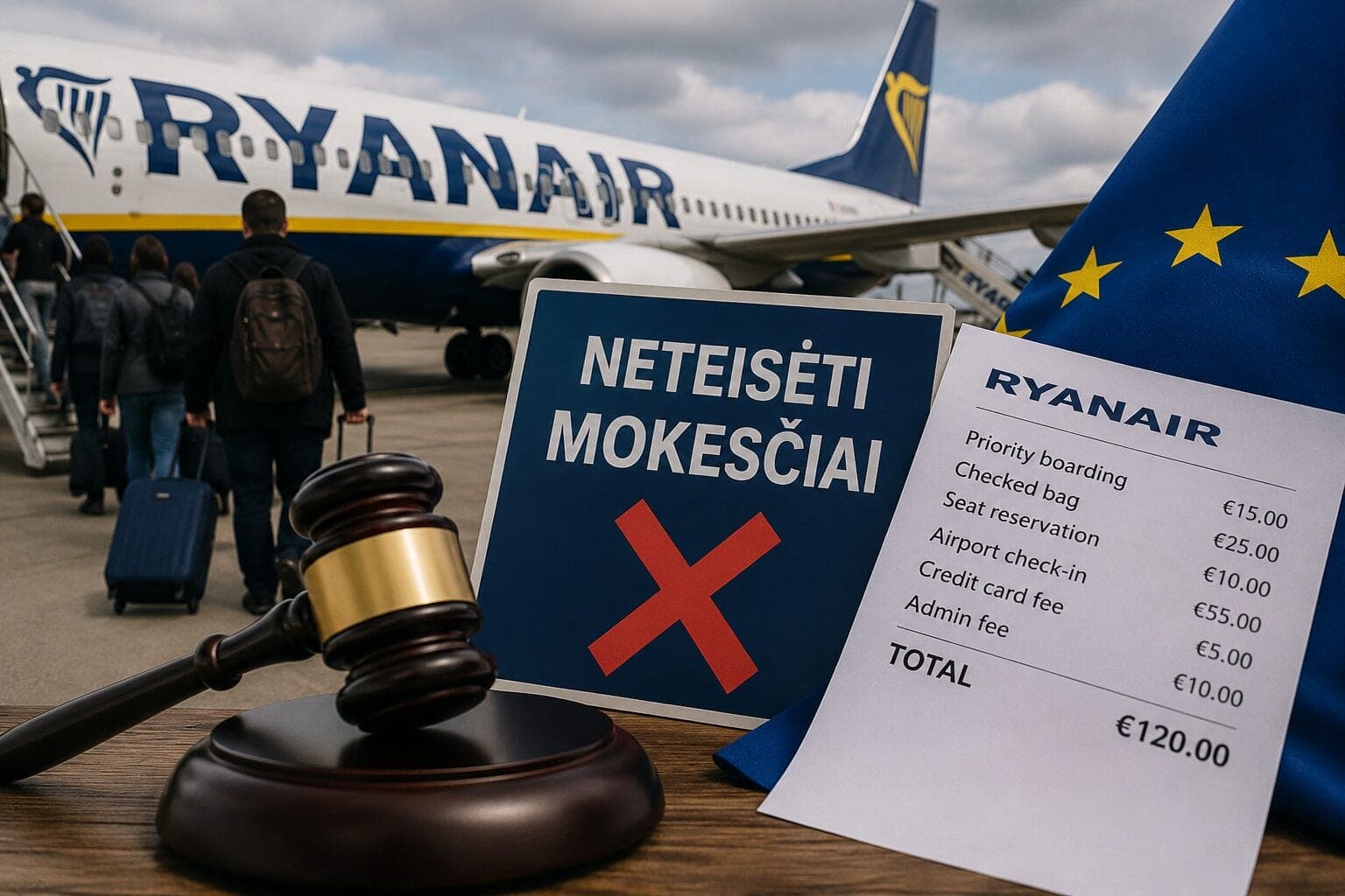 Smūgis „Ryanair“: Austrijos teismas pripažino dalį bendrovės mokesčių neteisėtais