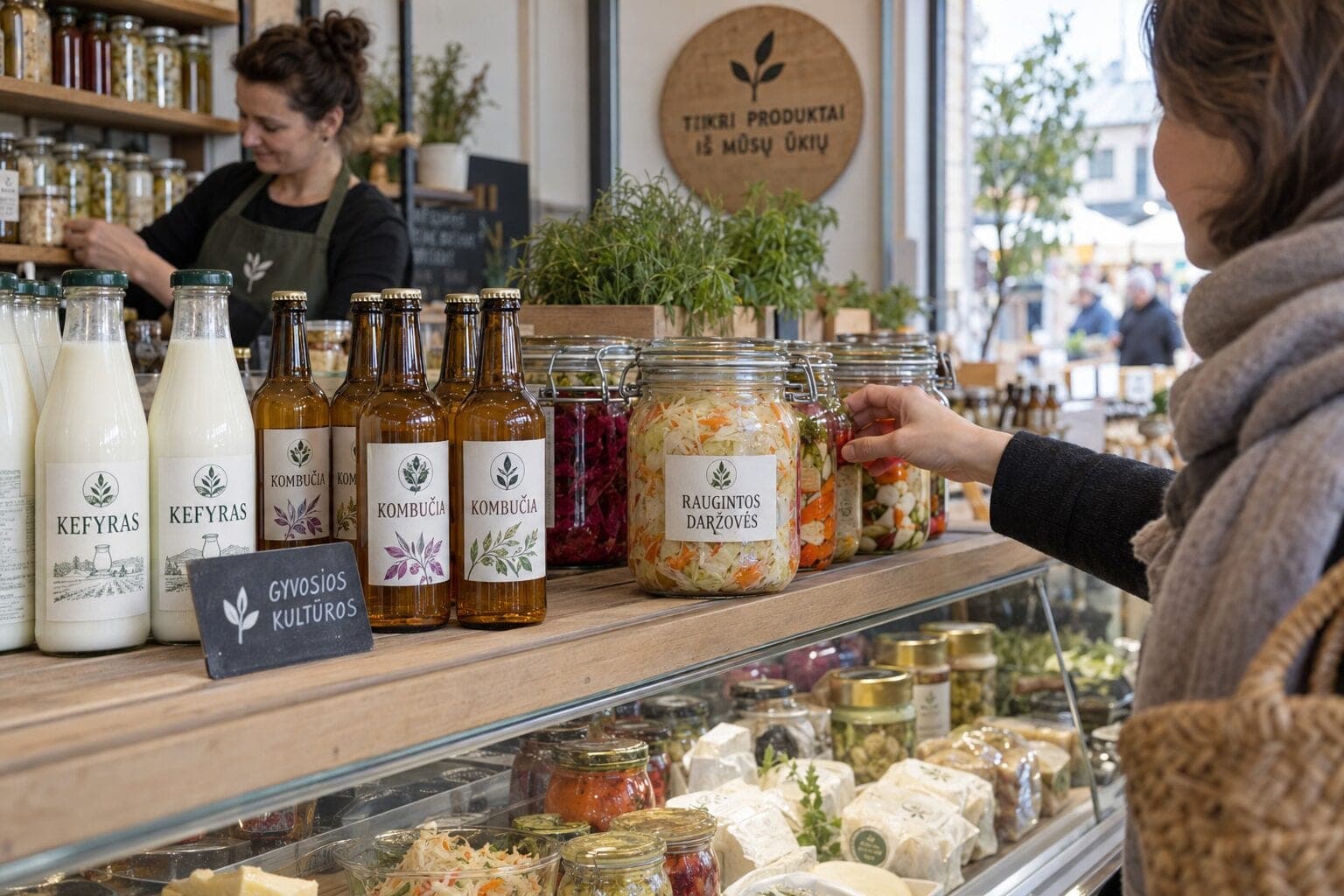 Fermentuoti maisto produktai: žarnyno mikrobiota augina kefyro, kombučios ir raugintų daržovių paklausą