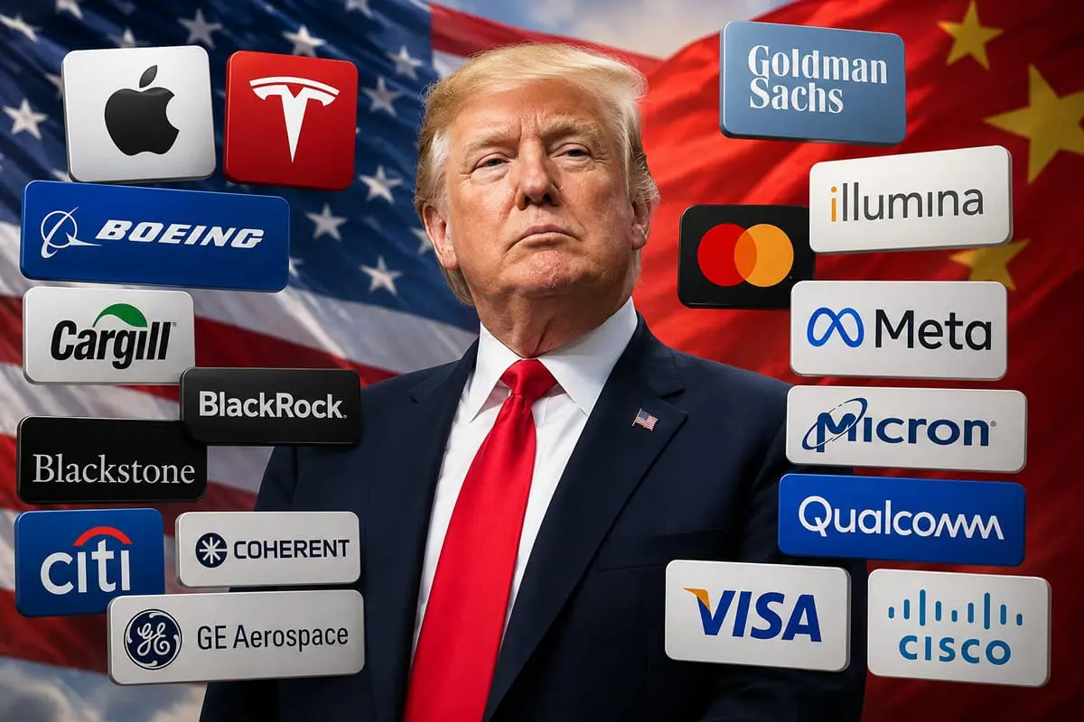 Elonas Muskas ir Timas Cookas prisijungs prie Donaldo Trumpo vizito Kinijoje