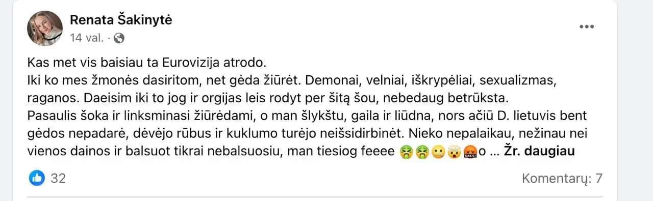 Eurovizijos pusfinalis įpykdė žiūrovus: „Tai gėjų festivalis, o ne dainų konkursas“