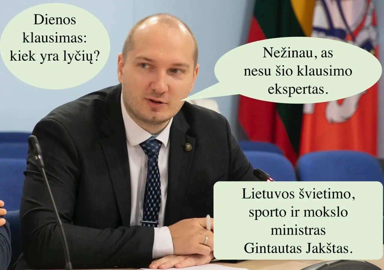 Švietimo ministras nežino kiek lyčių yra: nesu šios srities specialistas