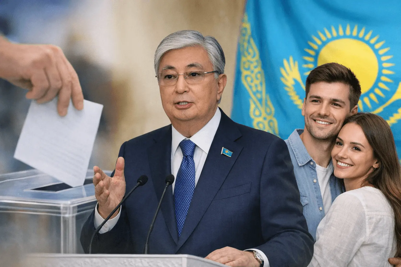 Kazachstane patvirtinta nauja konstitucija: prezidentui daugiau galios, santuoka tik tarp vyro ir moters