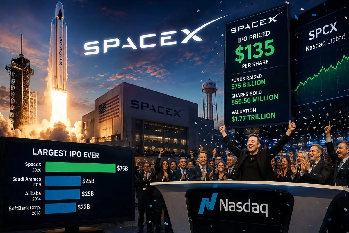 „SpaceX“ iššauna į biržą su istoriniu rekordu: E. Musko imperija įvertinta 1,77 trln. JAV dolerių