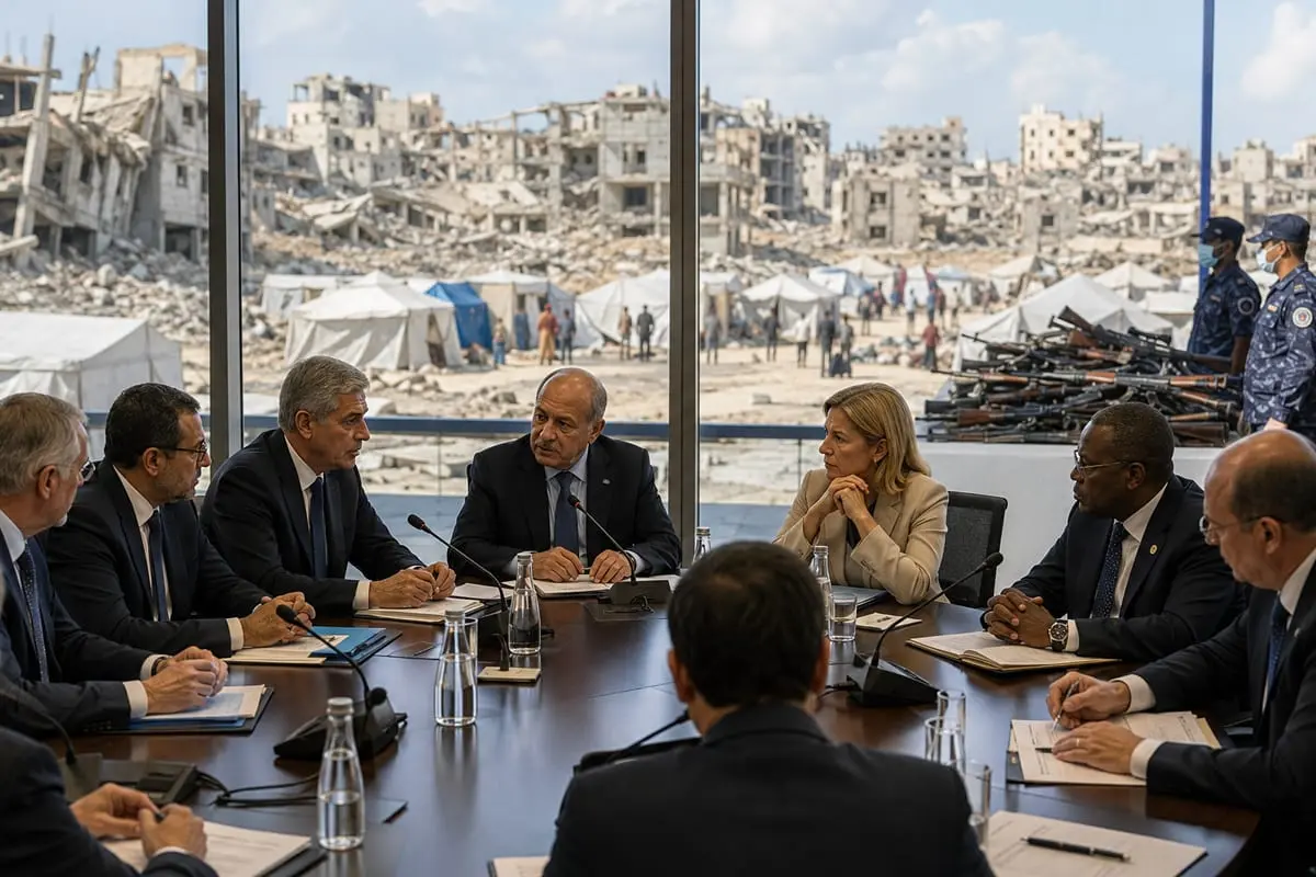 Gazos paliaubos stringa dėl „Hamas“ ginklų: D. Trumpo Taikos taryba spaudžia JT Saugumo Tarybą