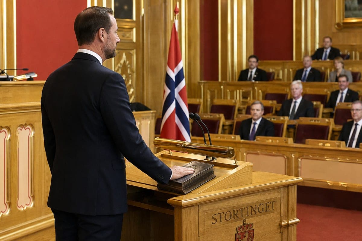 Haakonas VIII perima Norvegijos sostą: naujasis karalius paveldi tėvo autoritetą ir šeimos krizes