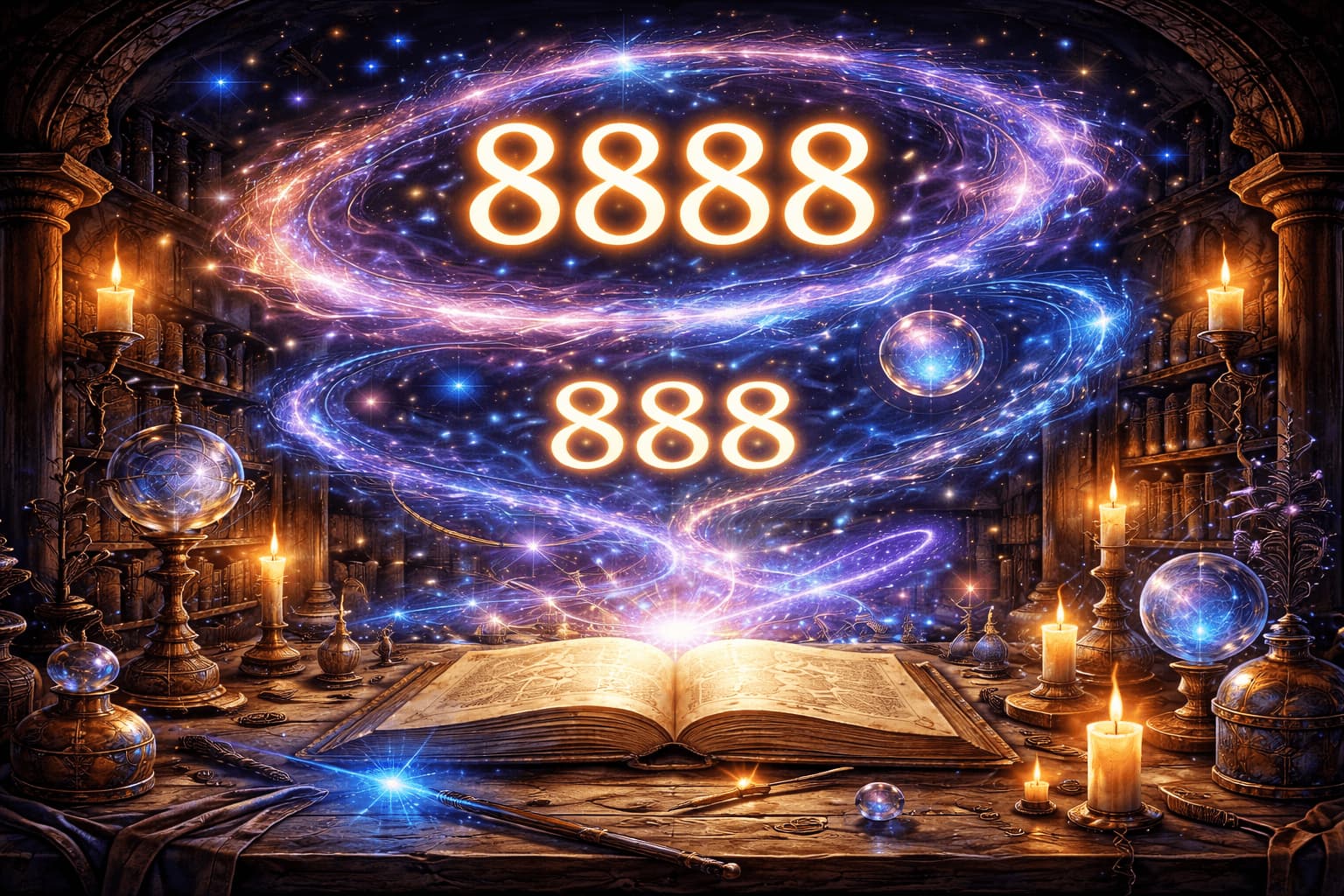 Jei matote pasikartojančius 888 arba 8888, visata praneša apie apdovanojimus