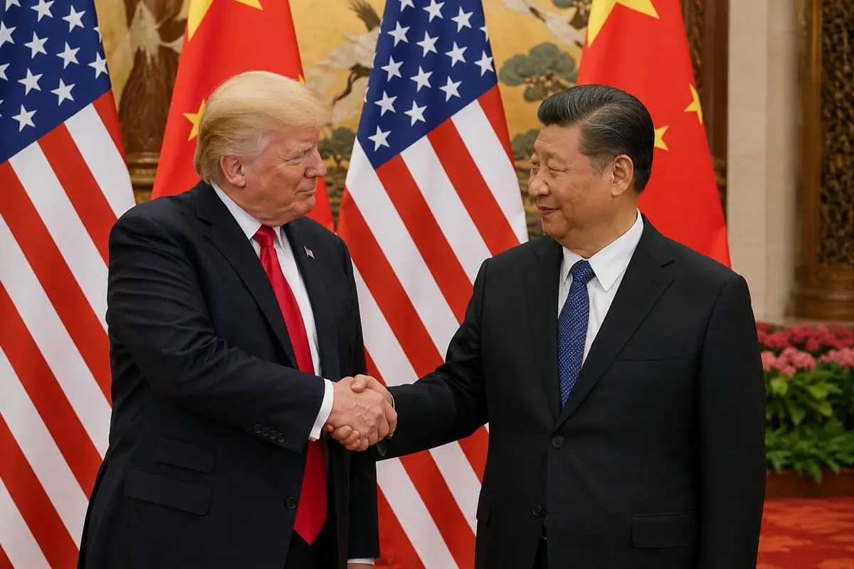 Donaldas Trumpas Pekine su Xi Jinpingu aptars Irano karą ir Kinijos naftos ryšius su Teheranu
