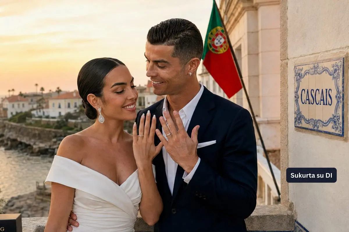 Cristiano Ronaldo ir Georgina Rodríguez slapta susituokė Portugalijoje