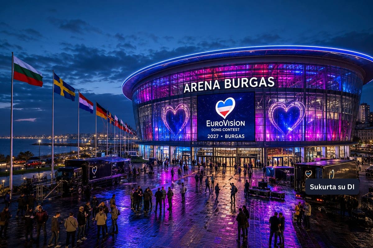2027 metų „Eurovizija“ vyks Burgase: Bulgarija pasirinko miestą prie Juodosios jūros