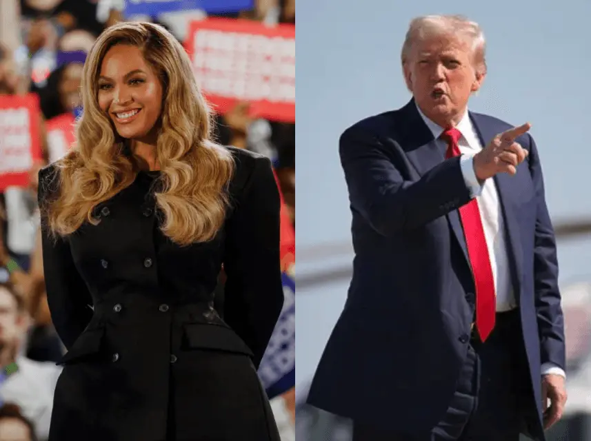 D. Trumpas sako, kad Beyoncé turėtų būti „patraukta baudžiamojon atsakomybėn“ už paramą K. Harris