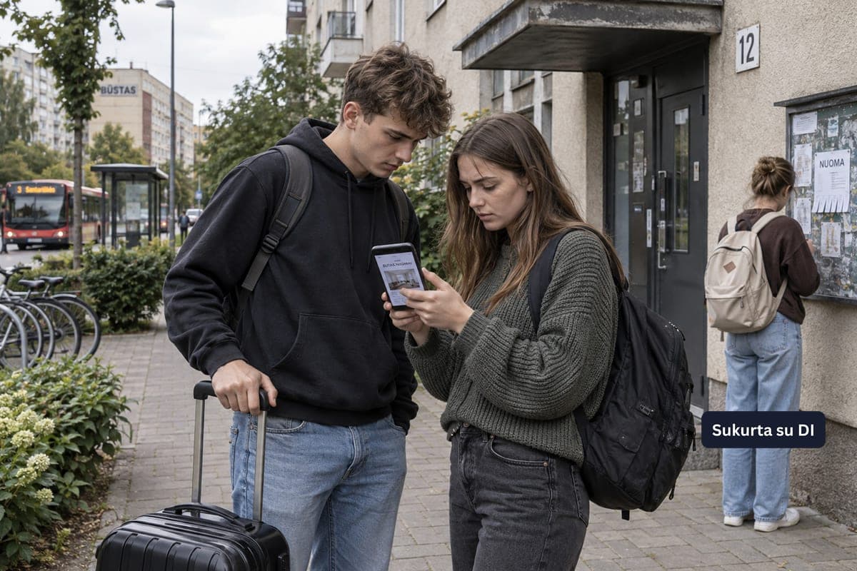 Studentų būsto krizė Lietuvoje: bendrabučių trūkumas ir brangi nuoma spaudžia jaunimą