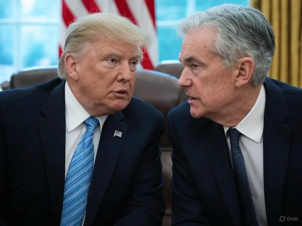 D. Trumpas sako, kad Fed pirmininkas J. Powell turėtų „nedelsiant atsistatydinti“: pradeda tyrimą