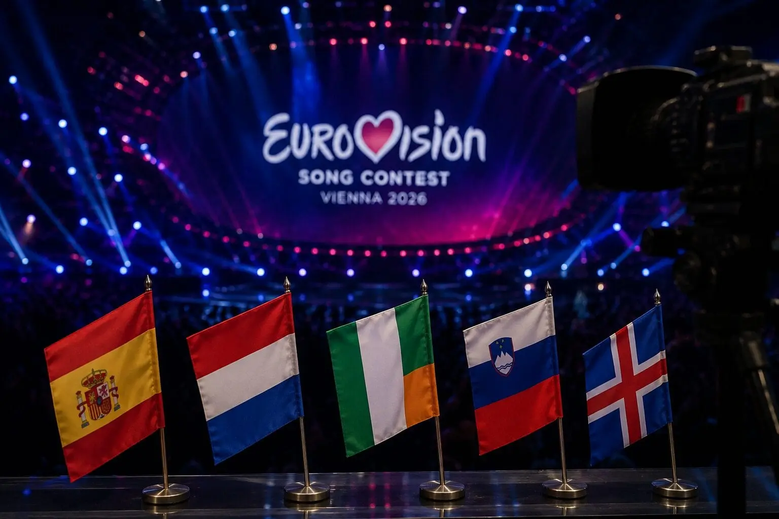 „Euroviziją 2026“ drebina skandalas: penkios šalys traukiasi dėl Izraelio