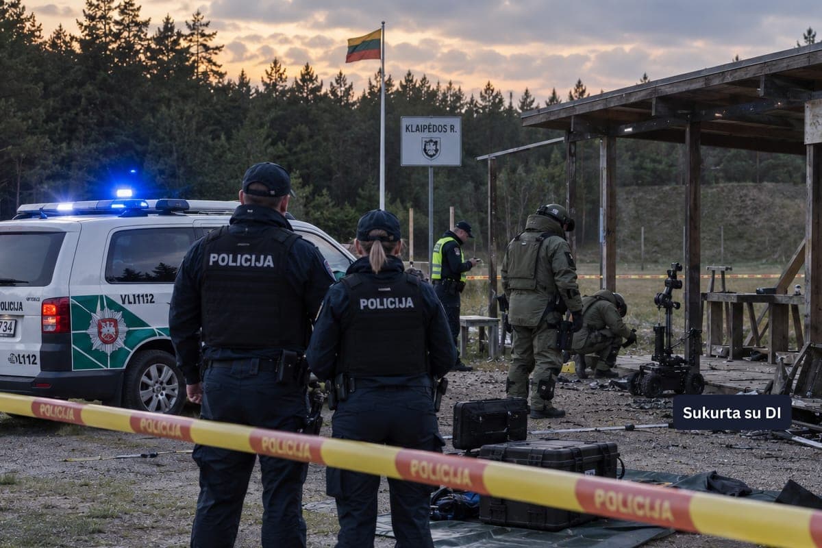 Policijos suvestinė: sprogimas šaudykloje, mirtina nelaimė geležinkelyje ir padegamas butelis į namą