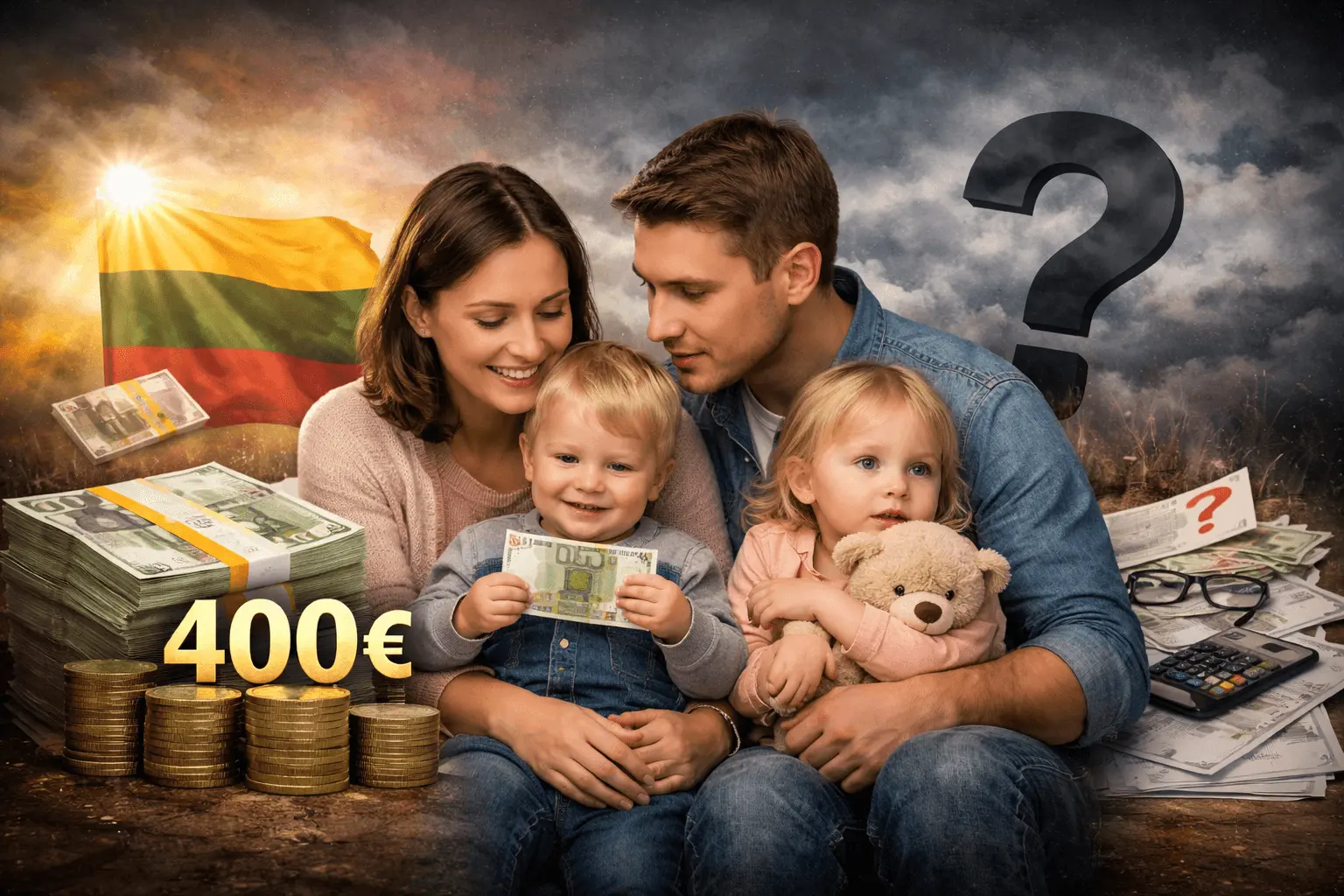 Prezidentūra siūlo 400 eurų už vaiką: planas skamba viliojančiai, bet ne viskas taip paprasta?