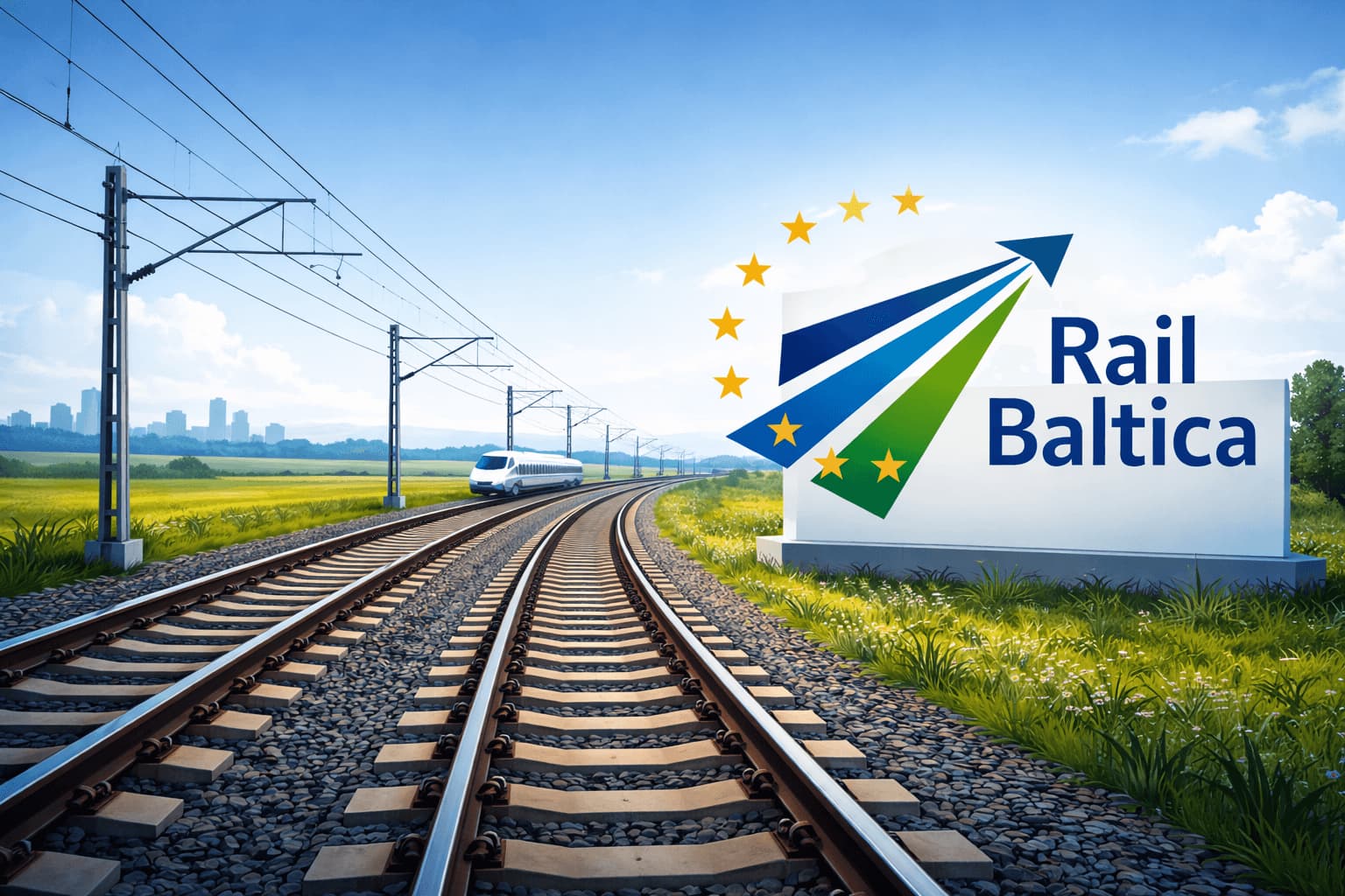 „Rail Baltica“ statybos: Lietuvoje startuoja, o Latvijoje stringa – pinigų pakanka tik 52 km