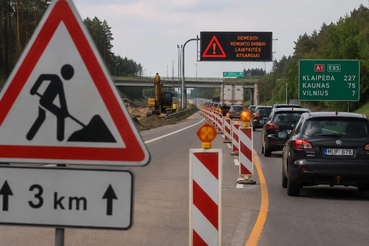 Kantrybės prireiks ne vienam vairuotojui: A1 magistralėje startuoja nauji ribojimai
