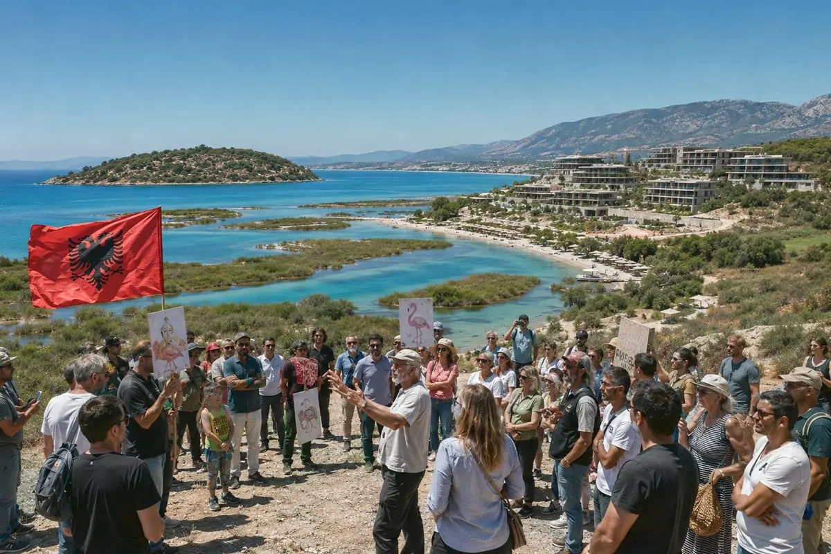Albanijoje kyla „flamingų revoliucija“: J. Kushnerio kurorto projektas virto smūgiu E. Ramos valdžiai