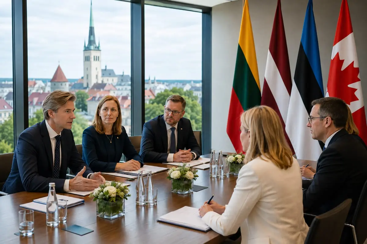 Baltijos šalys ir Kanada tariasi Taline: NATO pafrontės saugumas vėl grįžta į pirmą planą