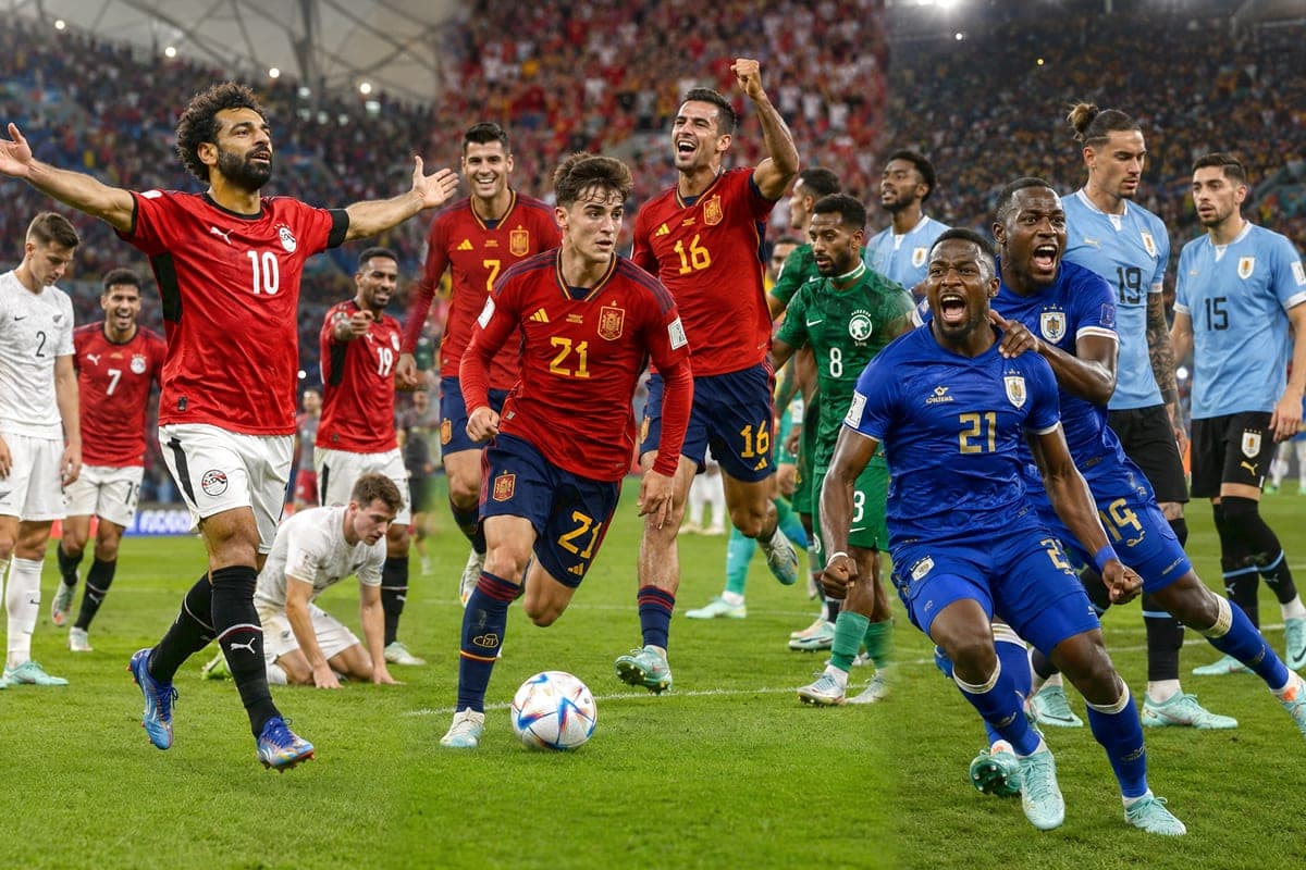 Pasaulio futbolo čempionatas: Egiptas rašo istoriją, Ispanija įsibėgėja, Žaliasis Kyšulys laužo prognozes