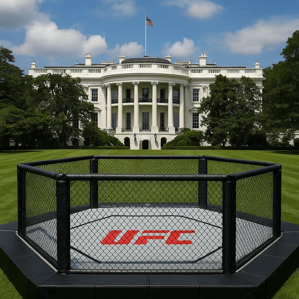 D. Trumpas patvirtino: surengs UFC kovą Baltųjų rūmų pievoje