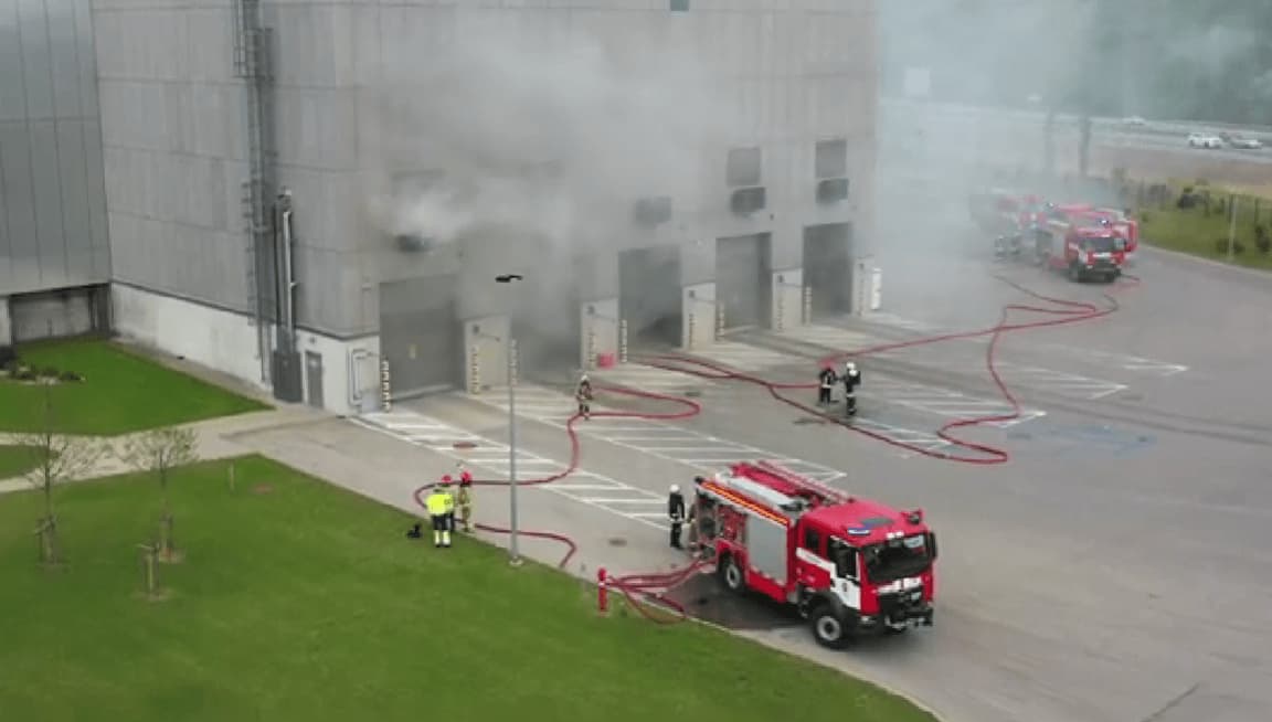 Ketvirtadienį kilo gaisras Kauno kogeneracinėje jėgainėje Biruliškėse: užsidegė atliekos