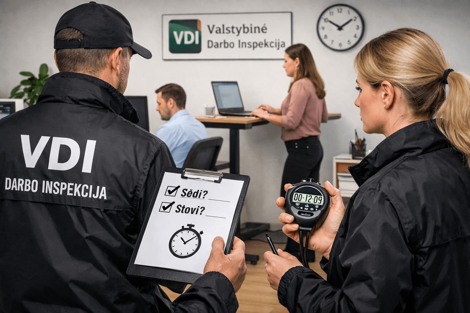 VDI „spaudžia“ darbdavius? Tikrins, kaip ir kiek sėdima ir stovima darbe