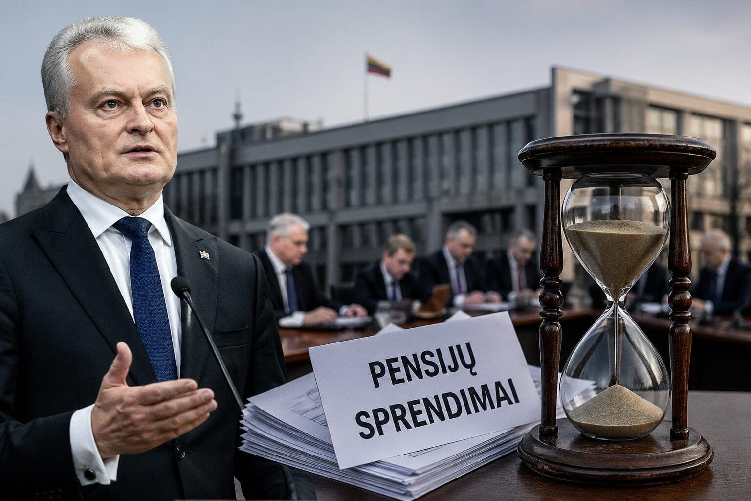 Vyriausybė „tempia“ laiką? Sprendimai dėl pensijų stringa beveik metais