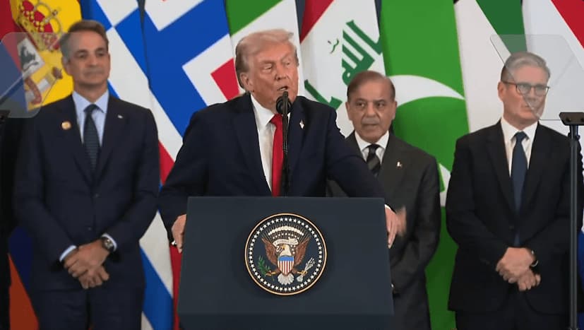 D. Trumpas paskelbė Gazos karo pabaigą: JAV, Egiptas, Kataras ir Turkija pasirašė taikos deklaraciją
