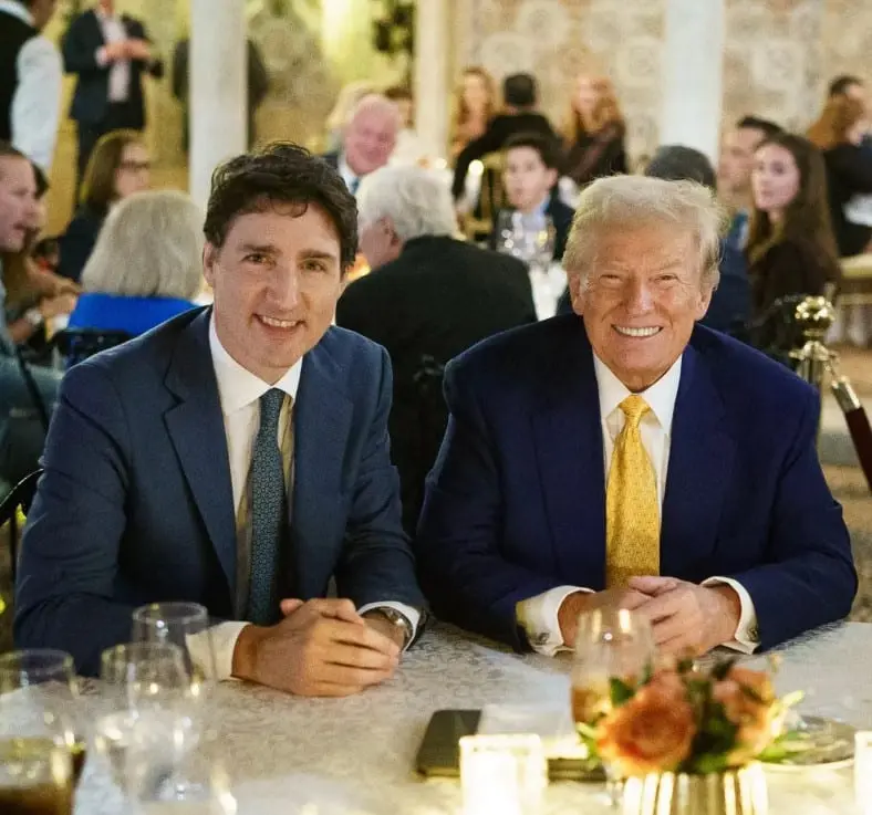 D. Trumpas perspėja Kanadą juokaudamas su J. Trudeau