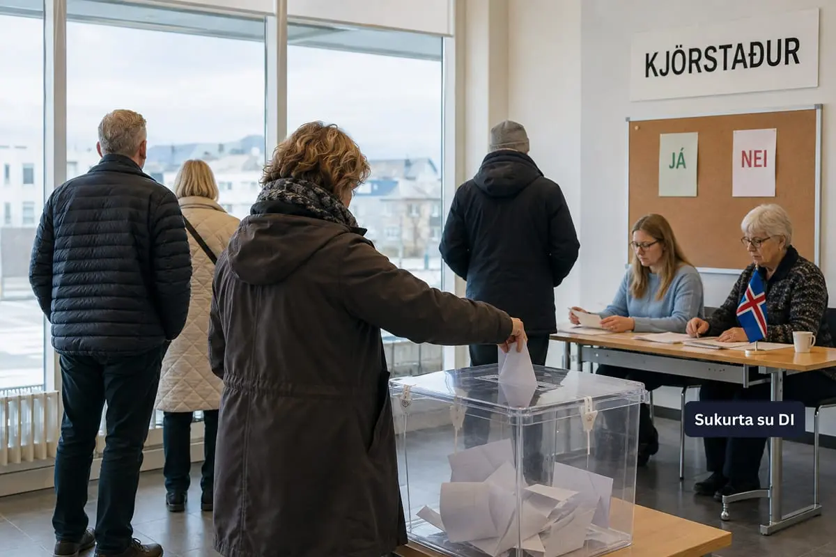 Islandija balsuoja dėl derybų su ES atnaujinimo: visuomenę skaido žvejyba, krona ir suverenitetas