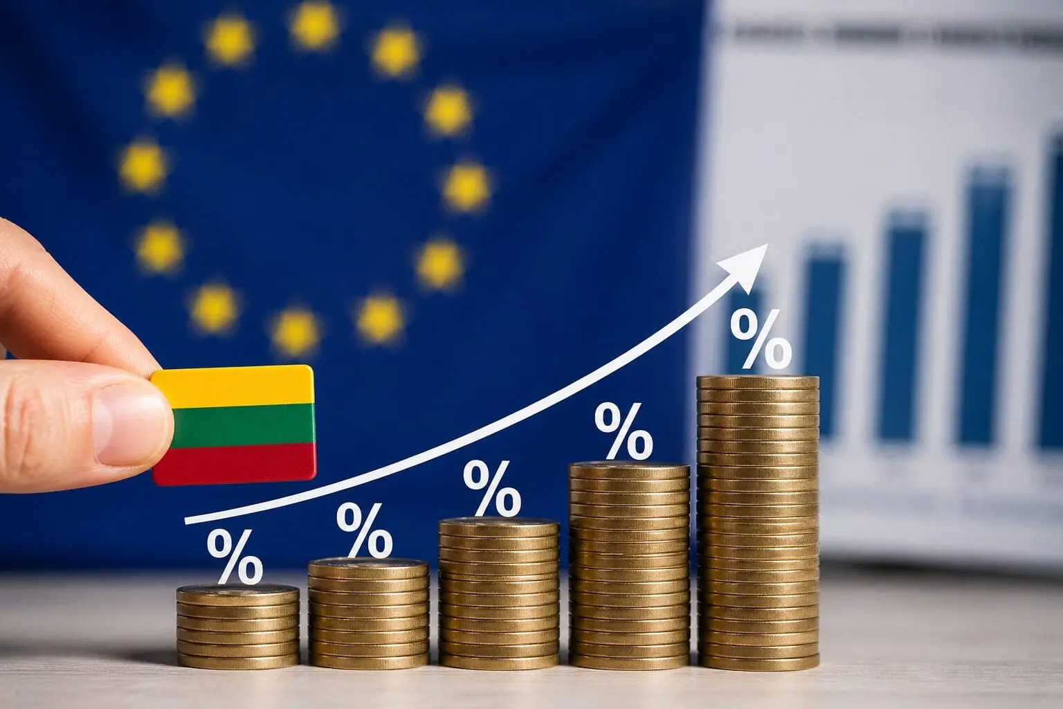 Lietuva tarp lyderių: darbo kaštai auga dvigubai greičiau nei ES vidurkis