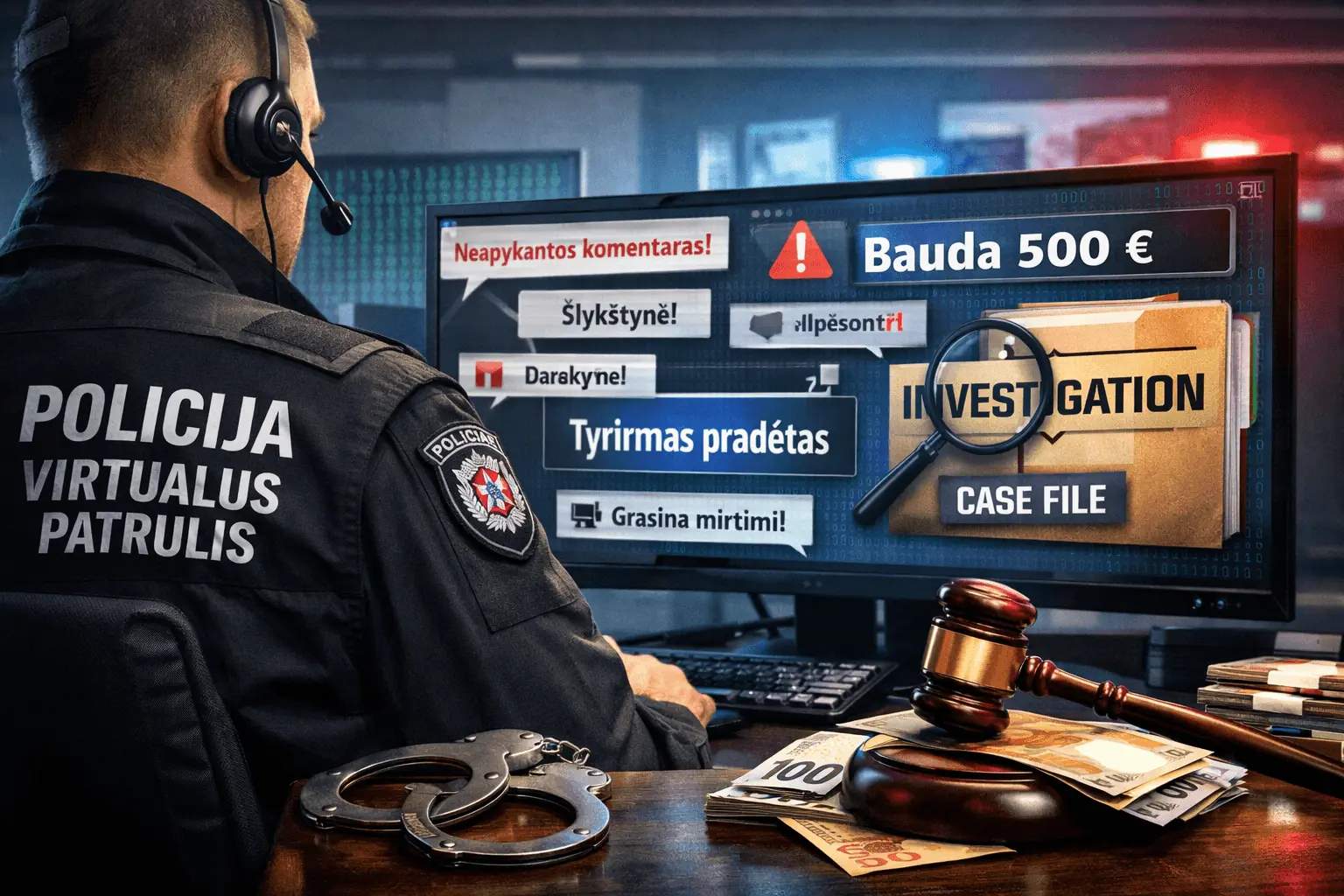 Komentarai internete gali brangiai atsieiti: virtualus patrulis pradėjo dešimtis tyrimų