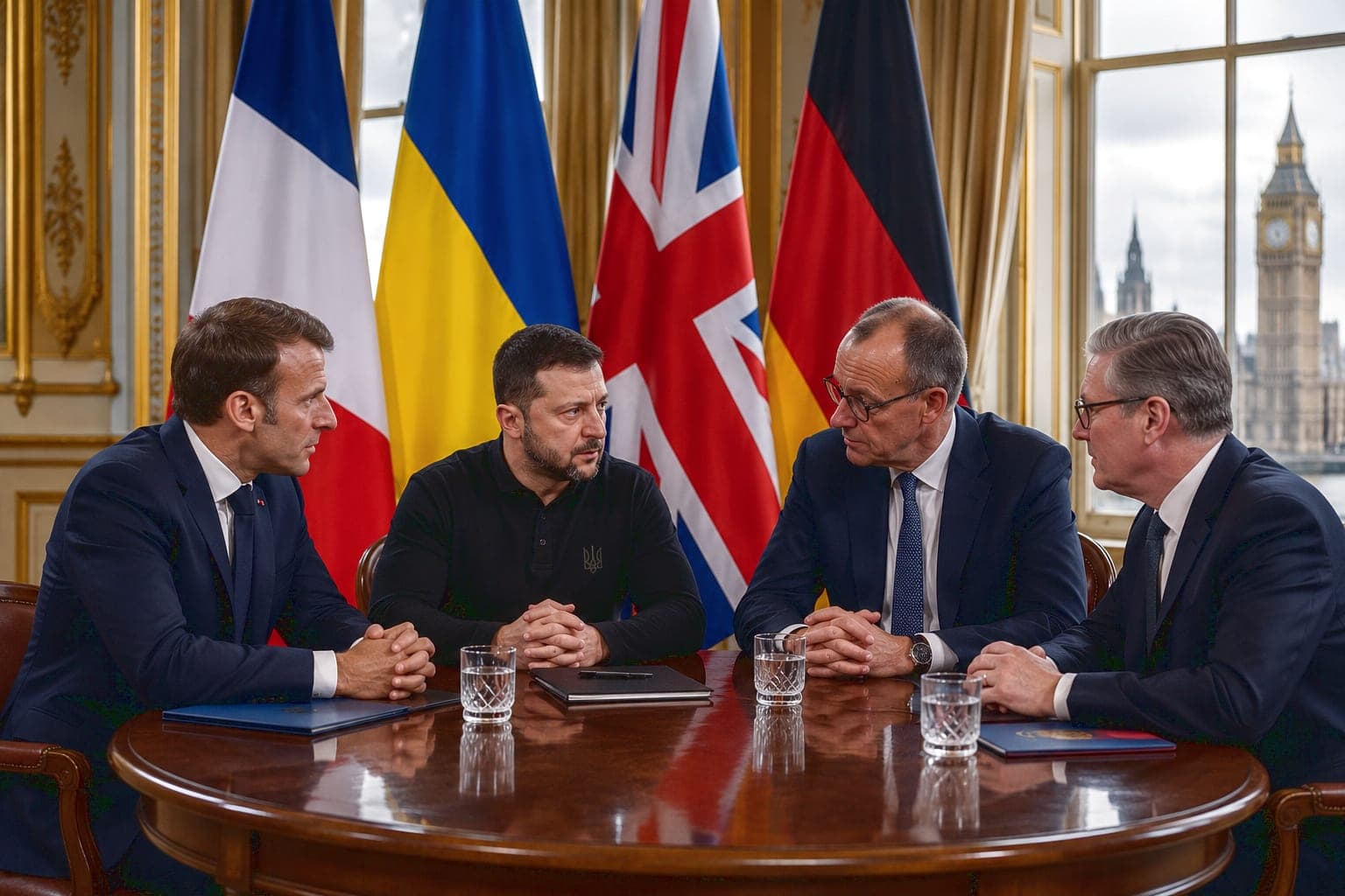 Londonas vėl renka karo kabinetą: V. Zelenskis sekmadienį susitiks su E. Macronu, F. Merzu ir K. Starmeriu