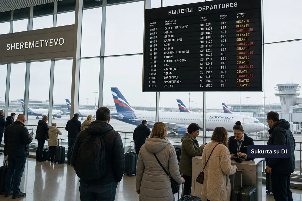 Ukraina oficialiai perspėjo oro bendroves neskraidyti virš Rusijos – realus draudimas dar nepaskelbtas