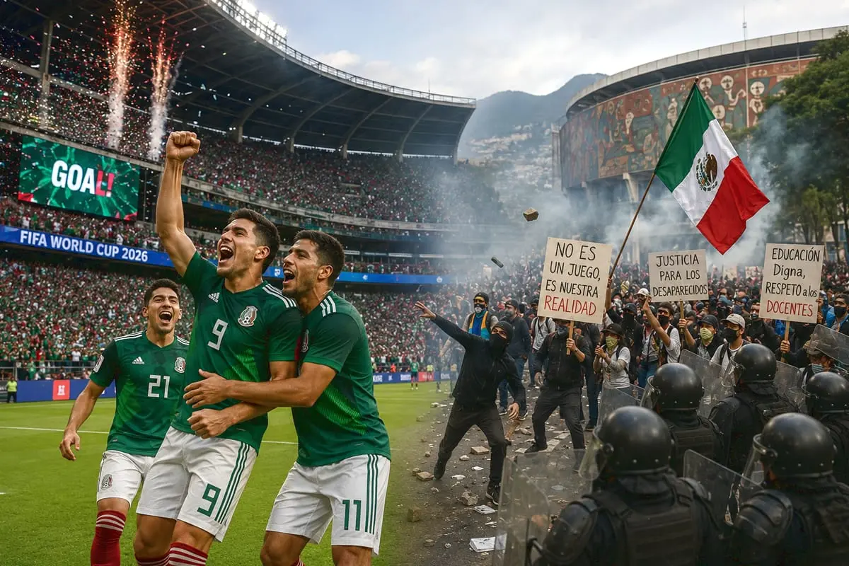 Pasaulio čempionatas prasidėjo be lyderių, bet su chaosu gatvėse: Meksika laimėjo, o protestai temdė futbolo šventę