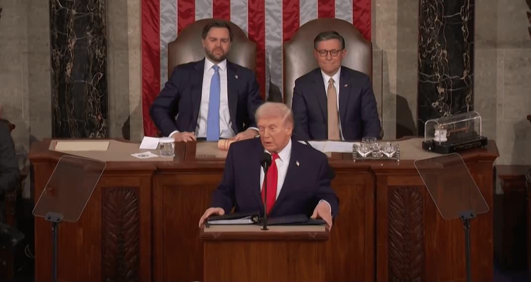 D. Trumpo metinis pranešimas: paskelbtas „Amerikos aukso amžius“, demokratai dalį kalbos boikotavo